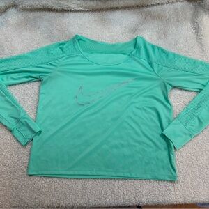 Nike Women's Teal Long Sleeve Top